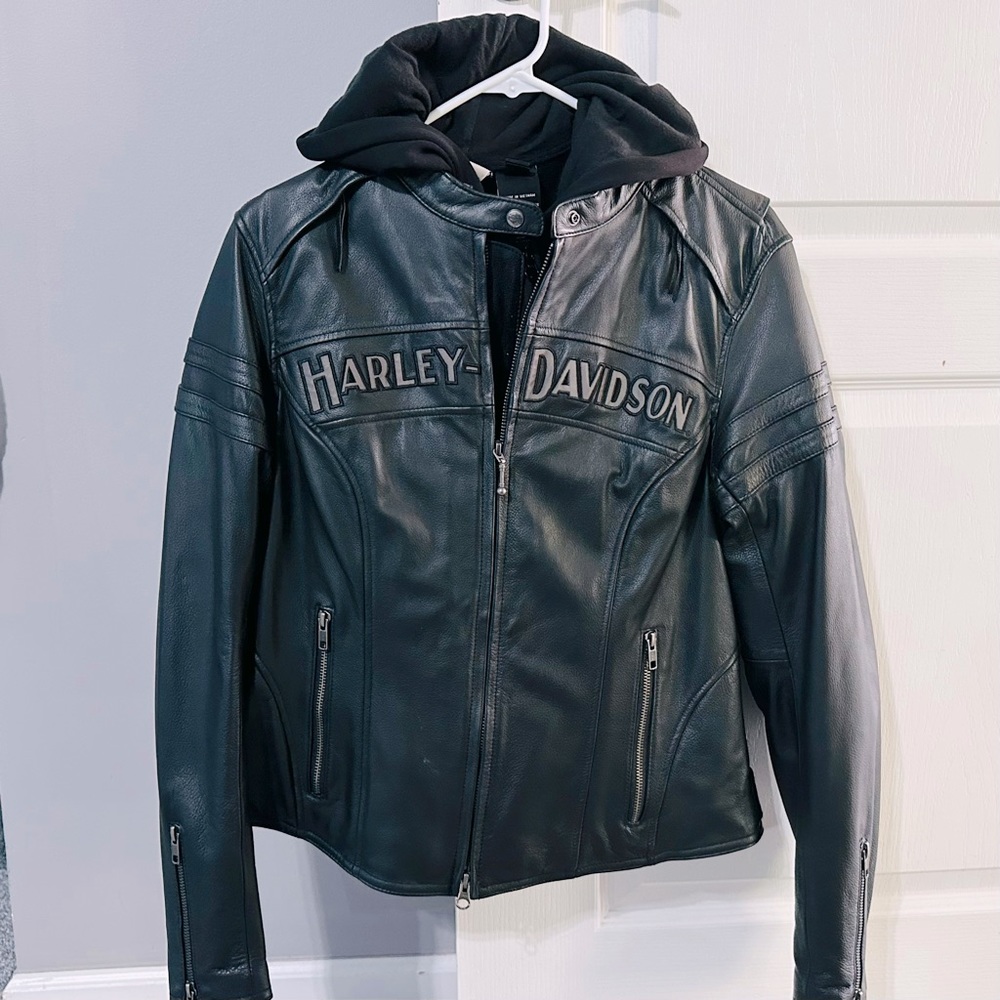 Harley-Davidson® Women's Miss Enthusiast 3 in 1 Leather Jacket 98030-12VW Medium